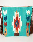 American Darling Signature Crossbody Hand Tooled Saddle Blanket Genuine Leather Women Bag Western Handbag Purse