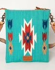 American Darling Hand Tooled Saddle Blanket Genuine Leather Women Bag Western Handbag Purse