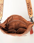 American Darling Hand Tooled Saddle Blanket Genuine Leather Women Bag Western Handbag Purse