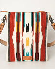American Darling Hand Tooled Saddle Blanket Genuine Leather Women Bag Western Handbag Purse