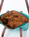 American Darling Crocodile Embossed Genuine Leather Women Bag Western Handbag Purse