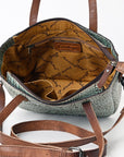 American Darling Tote Crocodile Embossed Genuine Leather Women Bag Western Handbag Purse