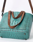 ADBG965 American Darling Crocodile Embossed Genuine Leather Women Bag Western Handbag Purse