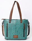 ADBG965 American Darling Crocodile Embossed Genuine Leather Women Bag Western Handbag Purse