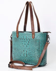 ADBG965 American Darling Crocodile Embossed Genuine Leather Women Bag Western Handbag Purse