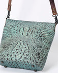 American Darling Crossbody Crocodile Embossed Genuine Leather Women Bag Western Handbag Purse