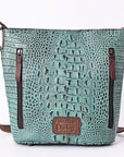American Darling Crossbody Crocodile Embossed Genuine Leather Women Bag Western Handbag Purse