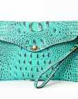 American Darling Crocodile Embossed Genuine Leather Women Bag Western Handbag Purse