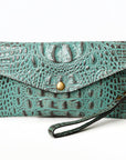 American Darling Crocodile Embossed Genuine Leather Women Bag Western Handbag Purse