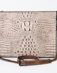 American Darling Crocodile Embossed Genuine Leather Women Bag Western Handbag Purse