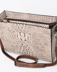 American Darling Crocodile Embossed Genuine Leather Women Bag Western Handbag Purse