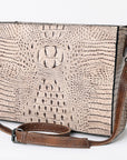 American Darling Crocodile Embossed Genuine Leather Women Bag Western Handbag Purse