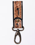 American Darling ADKR210A Hand Tooled Carved Genuine Leather Keyring