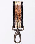 American Darling ADKR210B Hand Tooled Carved Genuine Leather Keyring