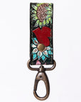 American Darling ADKR210H Hand Tooled Carved Genuine Leather Keyring