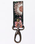 American Darling ADKR210H Hand Tooled Carved Genuine Leather Keyring