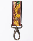American Darling ADKR210I Hand Tooled Carved Genuine Leather Keyring