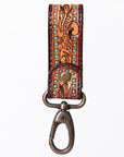 American Darling ADKR210J Hand Tooled Carved Genuine Leather Keyring