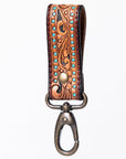 American Darling ADKR210J Hand Tooled Carved Genuine Leather Keyring