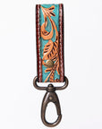 American Darling ADKR210K Hand Tooled Carved Genuine Leather Keyring