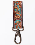 American Darling ADKR210K Hand Tooled Carved Genuine Leather Keyring