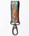 American Darling ADKR210K Hand Tooled Carved Genuine Leather Keyring