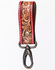 American Darling ADKR210O Hand Tooled Carved Genuine Leather Keyring