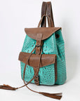 American Darling Crocodile Embossed Genuine Leather Women Bag Western Handbag Purse