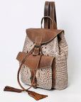 American Darling Crocodile Embossed Genuine Leather Women Bag Western Handbag Purse