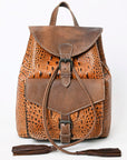 American Darling Crocodile Embossed Genuine Leather Women Bag Western Handbag Purse