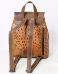 American Darling Crocodile Embossed Genuine Leather Women Bag Western Handbag Purse
