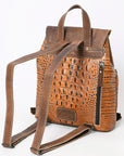 American Darling Crocodile Embossed Genuine Leather Women Bag Western Handbag Purse