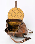 American Darling Crocodile Embossed Genuine Leather Women Bag Western Handbag Purse