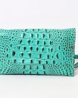 American Darling Crocodile Embossed Genuine Leather Women Bag Western Handbag Purse