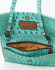 American Darling Crocodile Embossed Genuine Leather Women Bag Western Handbag Purse