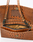 American Darling Crocodile Embossed Genuine Leather Women Bag Western Handbag Purse