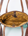 American Darling Crocodile Embossed Genuine Leather Women Bag Western Handbag Purse