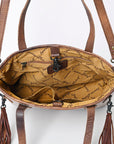 American Darling Crocodile Embossed Genuine Leather Women Bag Western Handbag Purse