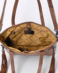 American Darling Crocodile Embossed Genuine Leather Women Bag Western Handbag Purse