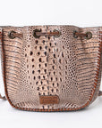 American Darling Crocodile Embossed Genuine Leather Women Bag Western Handbag Purse