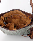 American Darling Crocodile Embossed Genuine Leather Women Bag Western Handbag Purse