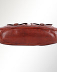 Spaghetti Western Swc405Cg Briefcase Vintage Handmade Drum Dyed Genuine European Cowhide Leather Women Bag Western Handbag Purse