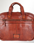 Spaghetti Western Swc405Cg Briefcase Vintage Handmade Drum Dyed Genuine European Cowhide Leather Women Bag Western Handbag Purse