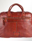 Spaghetti Western Swc409Cg Briefcase Vintage Handmade Drum Dyed Genuine European Cowhide Leather Women Bag Western Handbag Purse