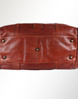 Spaghetti Western Swc401Cg Duffel Vintage Handmade Drum Dyed Genuine European Cowhide Leather Women Bag Western Handbag Purse