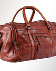 Spaghetti Western Swc401Cg Duffel Vintage Handmade Drum Dyed Genuine European Cowhide Leather Women Bag Western Handbag Purse