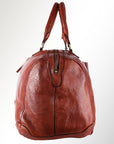 Spaghetti Western Swc418Cg Duffel Vintage Handmade Drum Dyed Genuine European Cowhide Leather Women Bag Western Handbag Purse