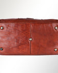 Spaghetti Western Swc418Cg Duffel Vintage Handmade Drum Dyed Genuine European Cowhide Leather Women Bag Western Handbag Purse