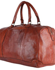 Spaghetti Western Swc418Cg Duffel Vintage Handmade Drum Dyed Genuine European Cowhide Leather Women Bag Western Handbag Purse