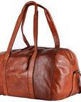 Spaghetti Western Swc413Tan Duffel Vintage Handmade Drum Dyed Genuine European Cowhide Leather Women Bag Western Handbag Purse